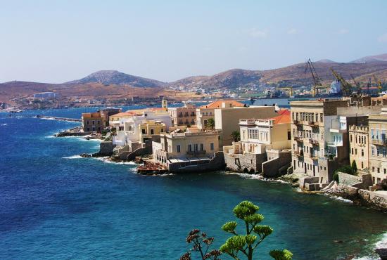 Tour to Ano Syros-southern villages of Syros -Vaporia- museum of Cycladic art 