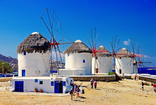 Island hopping package 4 days Athens-Santorini-Syros-Mykonos-Athens 