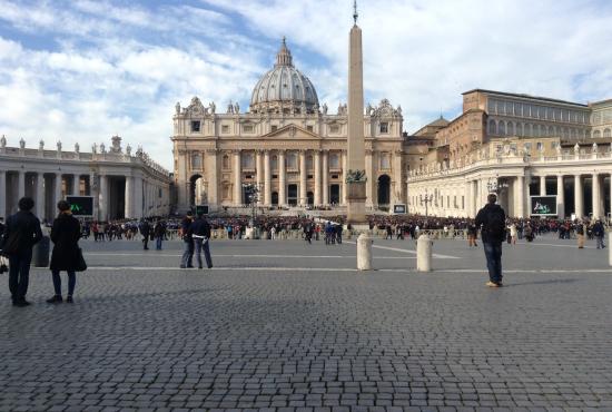 Walking to the Vatican