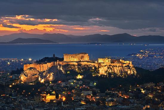 Athens by night