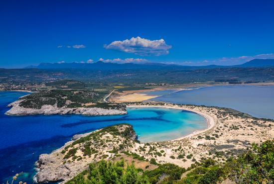 Top 15 Beaches in Greece 2016: Voidokoilia Beach, Messinia, Peloponnese