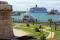 Civitavecchia port view